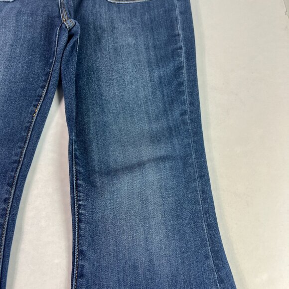 Driftwood Jeans Women's 29x29* Farrah Mid Rise Flare Blue Faded Denim Tag 26 - Picture 3 of 16